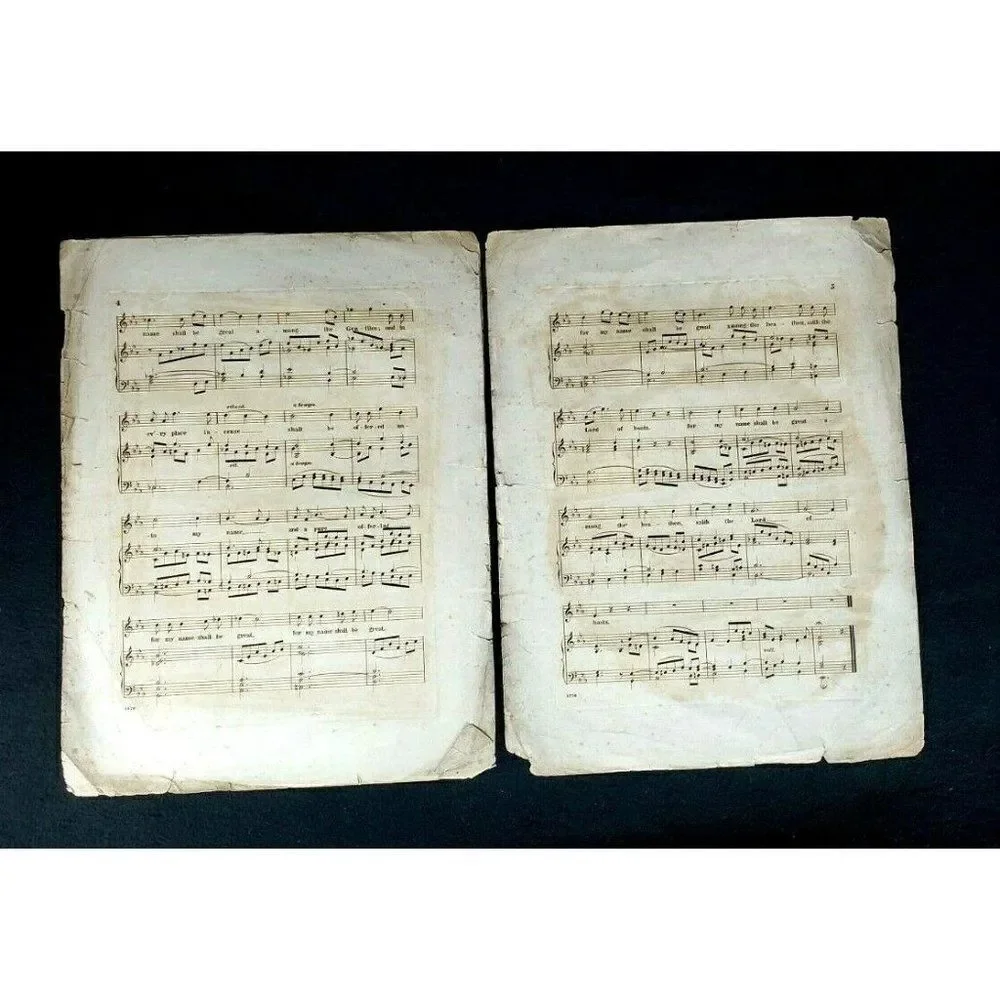 Vintage Lord In His Holy Temple Schirmer Sheet Music Samuel Jackson Religious